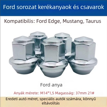 AZL kerékcsavar sapka Ford Edge, Mustang és Taurus számára | M14x1.5 | acél | 21 mm hatszög
