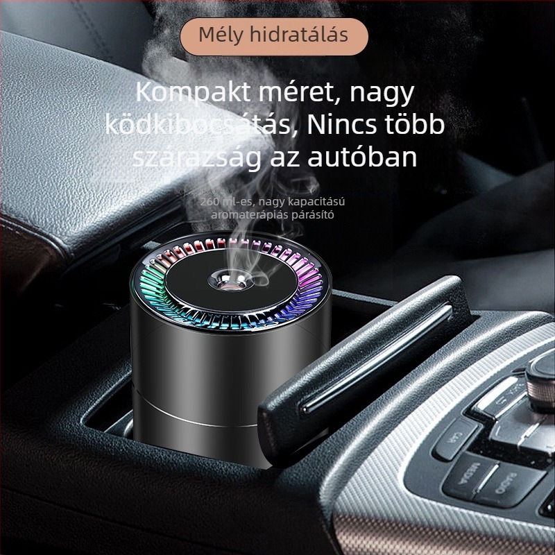 Csillogó pohár alakú autó illatosító párásító, USB tápegység, automatikus be- és kikapcsolás