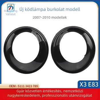 BMW X3 E83 (2007-2010) ködlámpa keret HM, műanyag, alkatrész számok 51113423789-51113423790