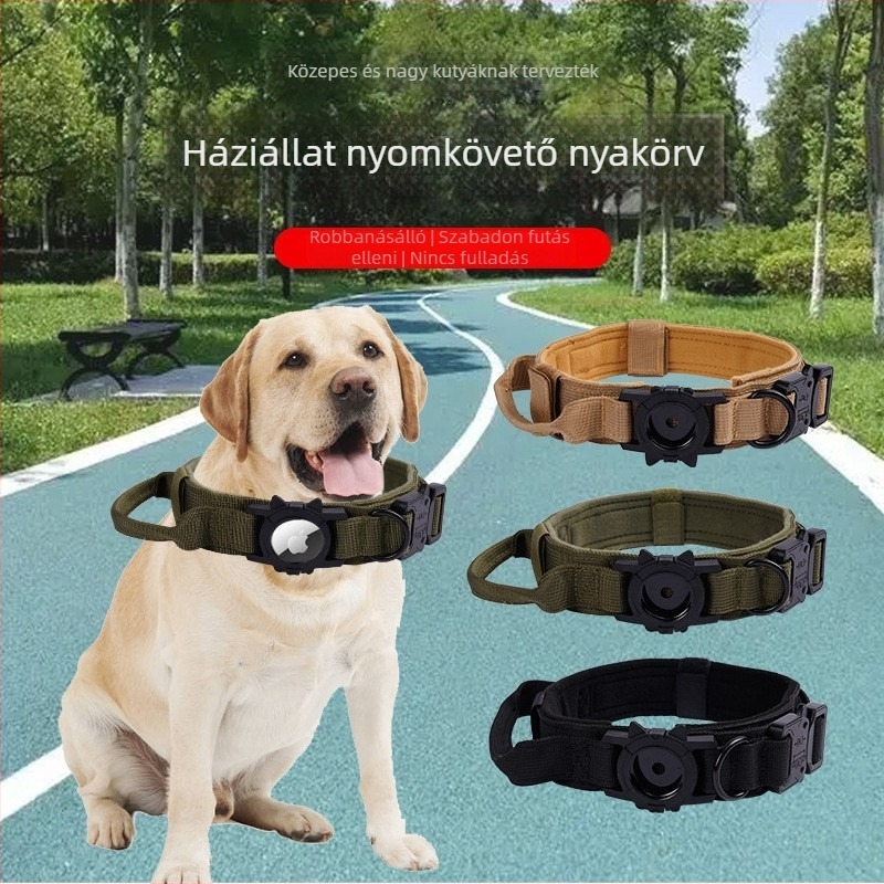 Kutyák anti-vesztés nyakörve, monokróm mintázat, denim anyag, Le Xuan Márka, Guangdong eredet