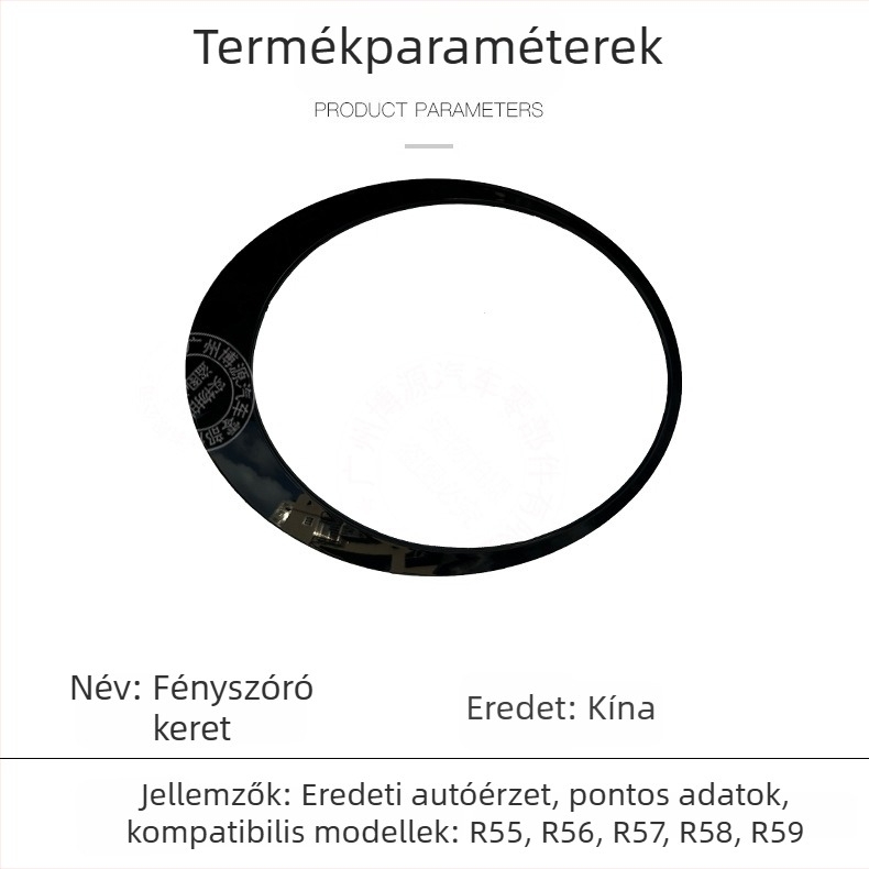 BMW Mini fényszórókeret, kompatibil a 51137149905 és 51137149906 modellekkel, ABS anyag