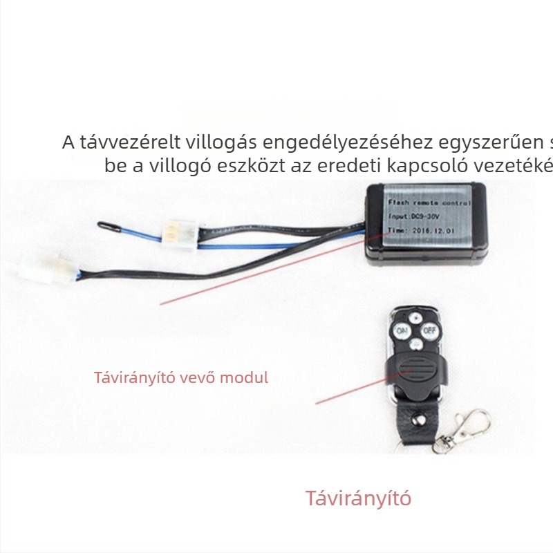 Autó LED reflektor távirányítóval és kapcsolóval, 12V/24V, hosszú LED-szalag világítás, többcsatornás