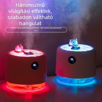 Mini otthoni párásító, csendes működés, asztali használatra, hálószoba és iroda, aromaterápia, újratölthető