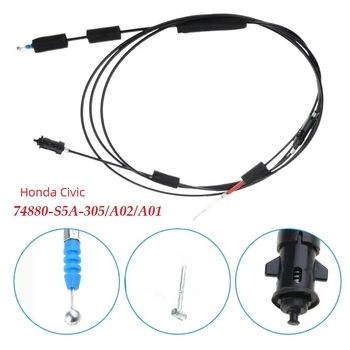 Honda Civic 01-05 csomagtartó kioldó kábel – ABS, kompatibil a 74880-S5A-305/306 és 74880-S5A-A01/A02