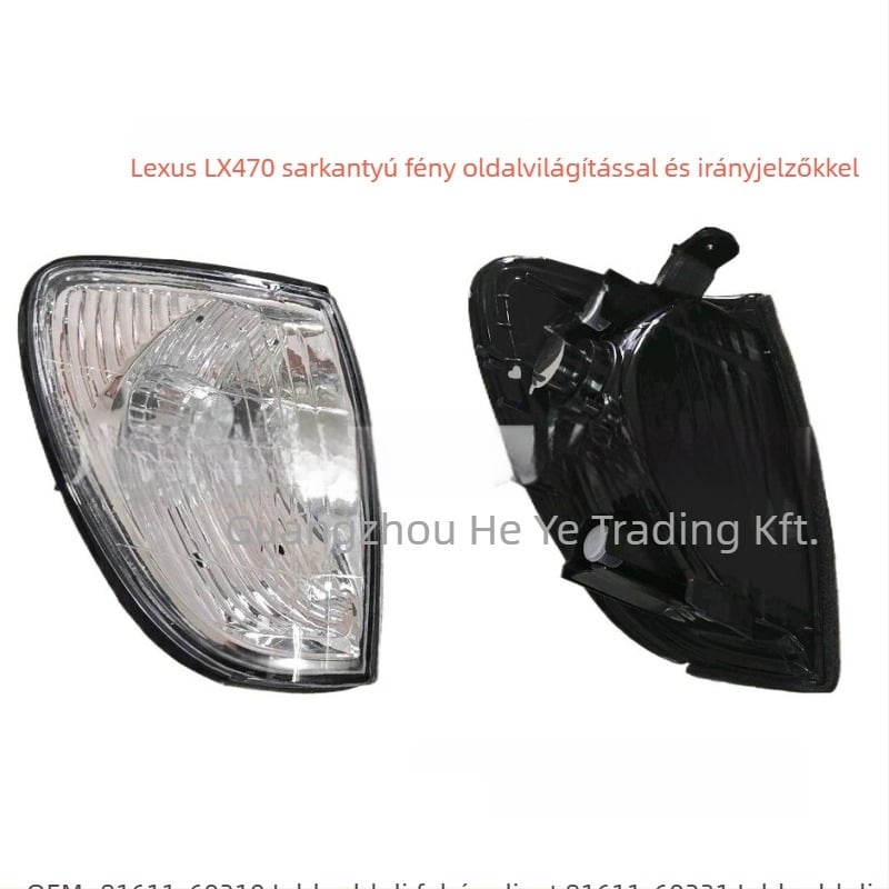 Tsuruno 81581-60240 Sarokfények Lexus LX470-hez (2003–2007), indexek, műanyag