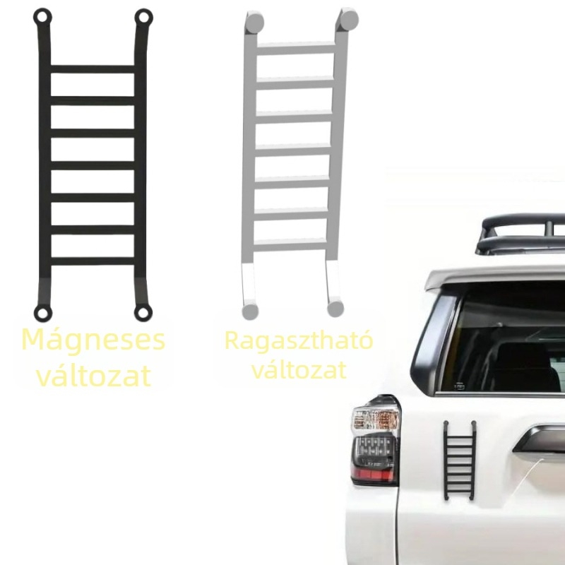 Műanyag mini létra autó karosszériához – dekoratív kiegészítő