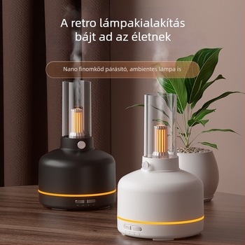 Új retro aromaterápiás készülék hálószobába, éjjeli lámpa, USB párásító és Bluetooth légtisztító