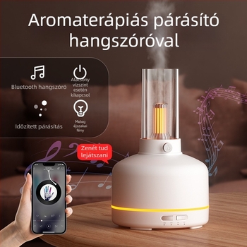 Új retro aromaterápiás készülék hálószobába, éjjeli lámpa, USB párásító és Bluetooth légtisztító