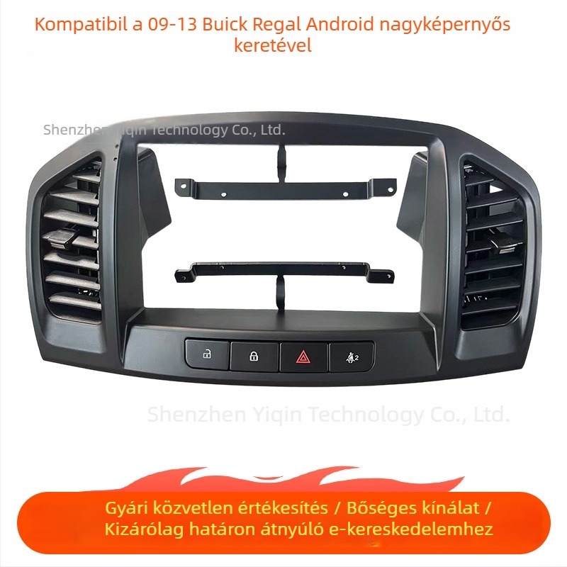 Buick Regal 2009–2013 Android 9 hüvelykes navigációs keret központi műszerfalhoz