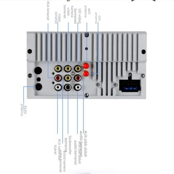 Autó DVD lejátszó beépített DVD navigációs rendszerrel, Windows OS, 800x480 felbontás, Bluetooth, USB/TF/AUX