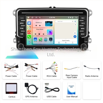 Volkswagenhez 7 colos Android 13 kijelző, Type-C gyors töltés, CarPlay központi navigáció és hátsó kamera integráció