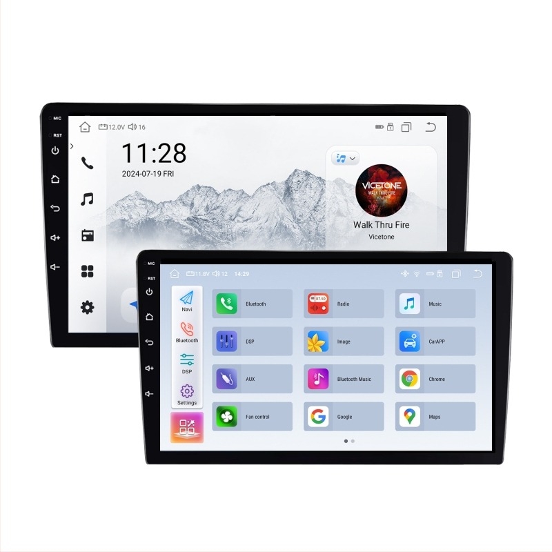 Android-alapú autó navigációs multimédiás központ (12/24V tápegység; kapacitív érintőképernyő; automata váltóval kompatibilis; általános kompatibilitás; 1600 g)