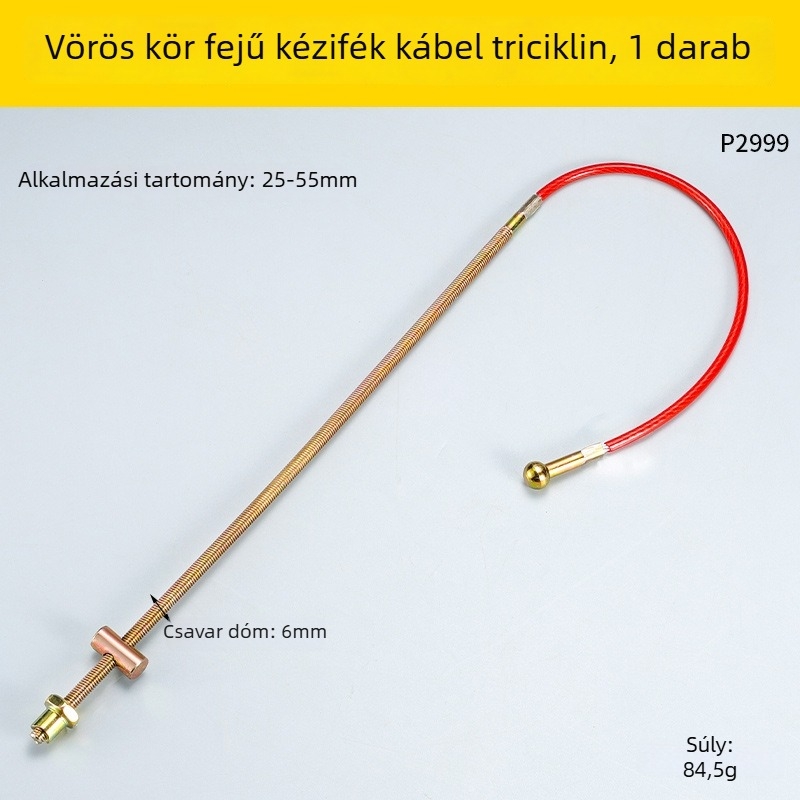 Kézifék kábel targoncához és elektromos háromkerekűhöz – galvanizált acél, modell P2999, Enjoy márka, általános kompatibilitás