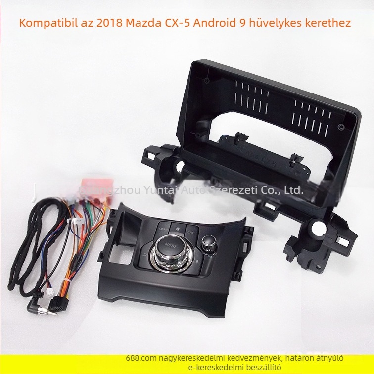 Android autó navigációs keret DVD módosító panellel a Mazda CX-5 2018-hoz – MA-68, műanyag keret