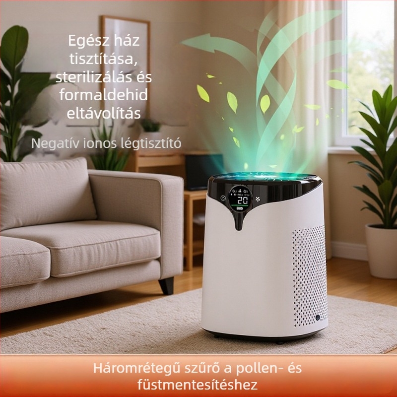 Légtisztító iroda és otthon illatmentesítésére, kisállat szagok eltávolítása, asztali minimalist dizájn