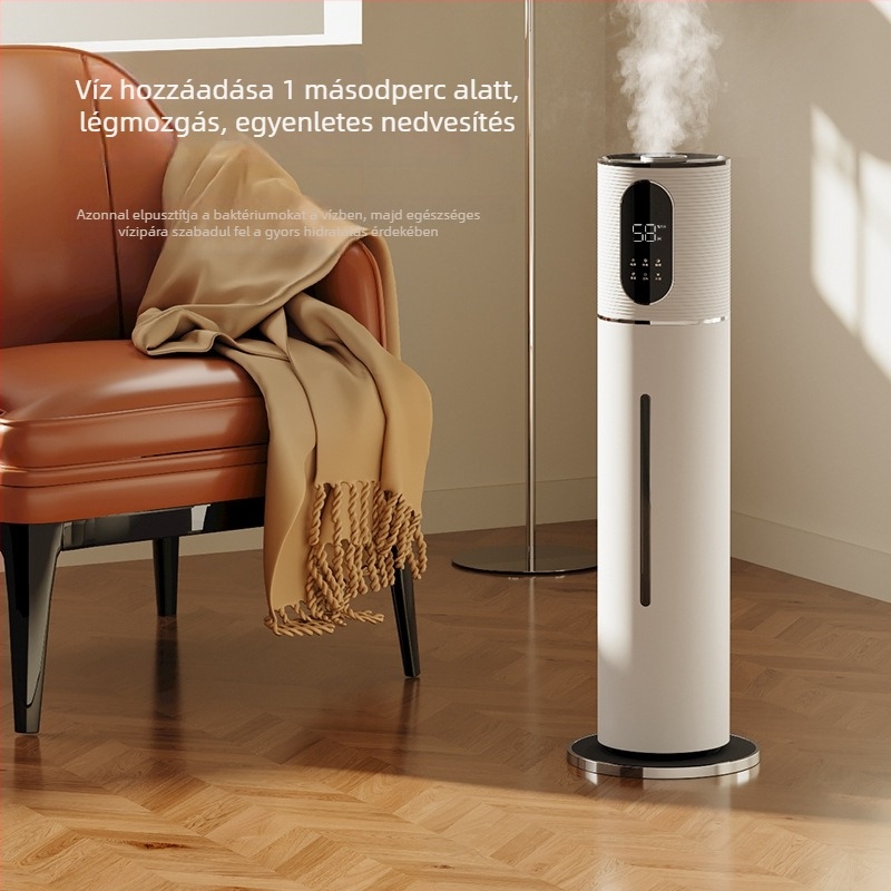 Wantu 2105B ultrahangos párásító otthonra, tartály 6.1–10 L, terület >60 m², zaj <36 dB, időzítő >8 óra