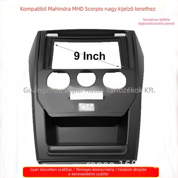 Android navigációs panel keret 2015-ös Mahindra Scorpiohoz, műanyag, 12V, hangmódosítás