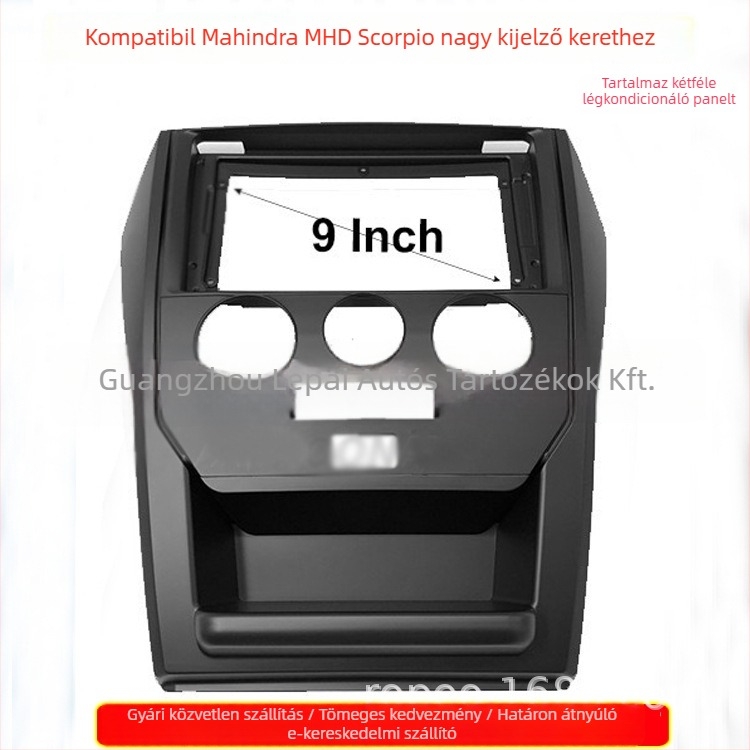 Android navigációs panel keret 2015-ös Mahindra Scorpiohoz, műanyag, 12V, hangmódosítás