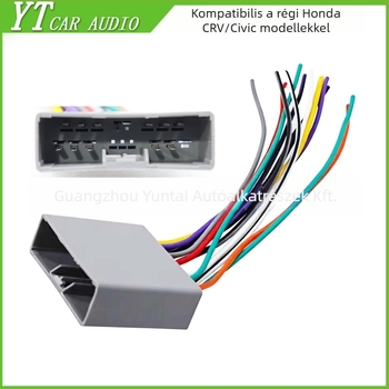 Kábelkötő konnektor autóhifihez Honda Old CR-V / Civic – réz, Evoresn/Yi Sen, DVD navigáció