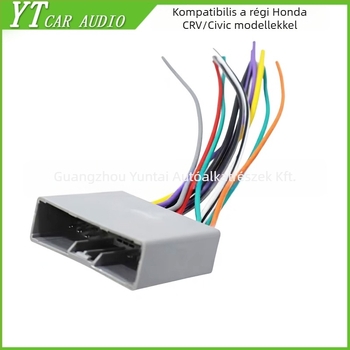 Kábelkötő konnektor autóhifihez Honda Old CR-V / Civic – réz, Evoresn/Yi Sen, DVD navigáció