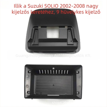 Suzuki SOLIO 2002-2008 Android DVD navigációs keret, ABS műanyag, 12V tápegység