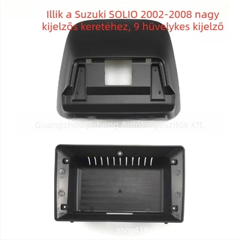Suzuki SOLIO 2002-2008 Android DVD navigációs keret, ABS műanyag, 12V tápegység