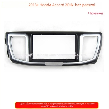 2DIN audio DVD navigációs panel keret Honda Accord 2013+ — ABS, 500 g, Peak Degree
