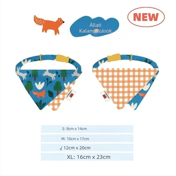 Háziállat nyálkendő karikatúra mintával, poliészter, twill szövés, nyomtatás