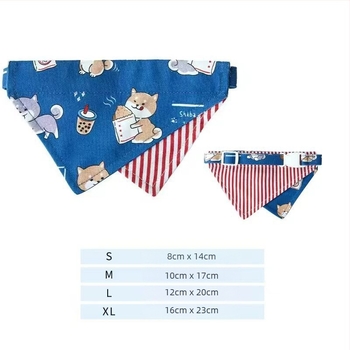 Háziállat nyálkendő karikatúra mintával, poliészter, twill szövés, nyomtatás