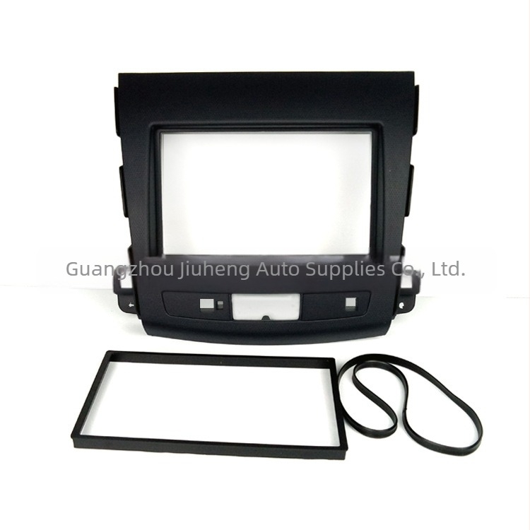 Mitsubishi Outlander CD/DVD navigációhoz 2DIN integrált műszerfal-panel keret – ABS, 12V, 500 g