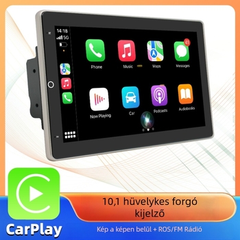 Autós Android navigációs rendszer mindent egyben, kapacitív érintőképernyő, 12V tápegység, 4x45W, univerzális kompatibilitás