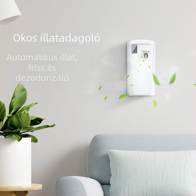 Falra szerelt illatosító szállodákhoz – szageltávolítás, csendes működés (Szageltávolítás; Zaj ≤ 36 dB; Légáram 50 m3/h; Akkumulátor)