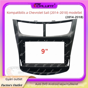 Android DVD navigációs keret Chevrolet Sailhez (2014–2018) — ABS+PC keret, kompatibil MT kézi váltóval
