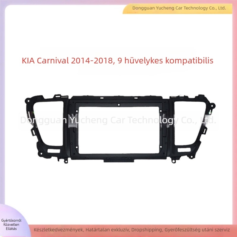 Kia Carnival középkonzol keret — Android-alapú, ABS+PC, kompatibilis 2014–2018