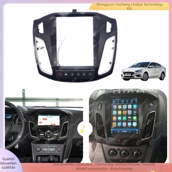 Ford Focus központi konzol DVD panel navigációs keret | ABS+PC | 2012-2018 | 2kg