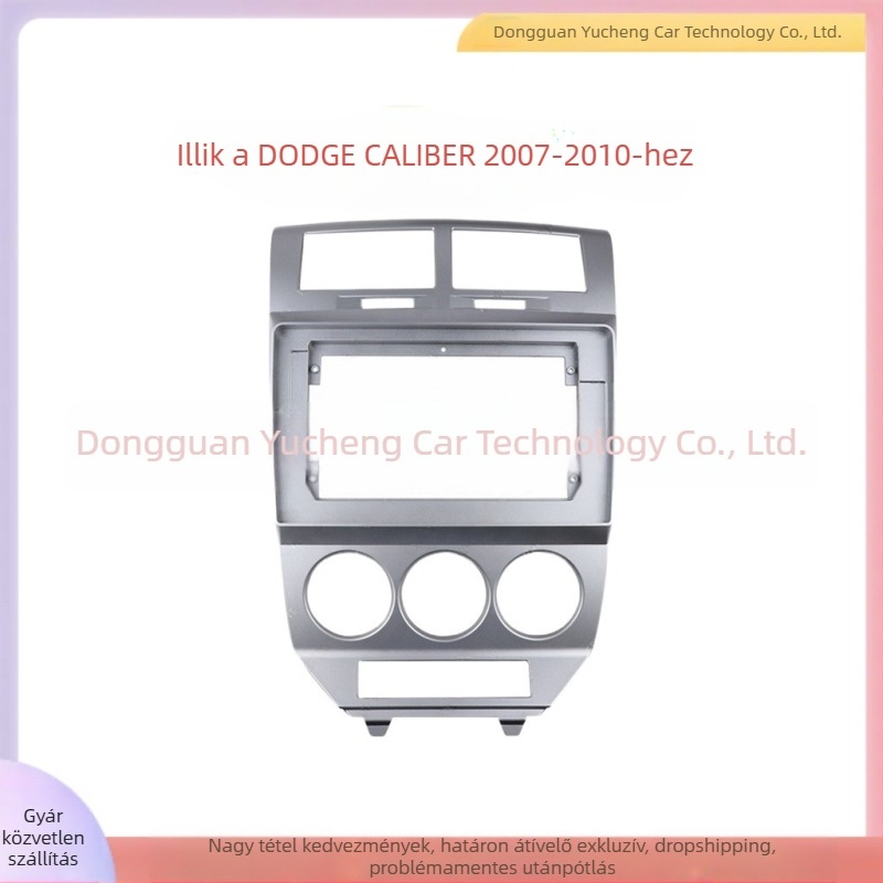 Dodge Caliber központi DVD navigációs keret – ABS+PC, kompatibilis 2007–2010 Dodge Caliber, súly 1 kg