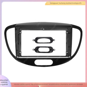 Hyundai i10 (2012) központi DVD keret – ABS+PC anyag, 1 kg, kompatibilis az i10/i-10
