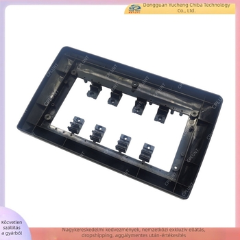 Általános 2-DIN keret tartó autó navigációhoz és DVD előlapi panelhez (ABS+PC anyag, univerzális illeszkedés, 1 kg tömeg)