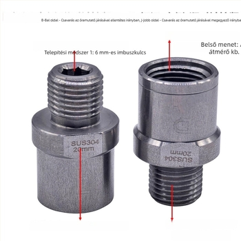Kerékpár pedálfogprofil konvertáló adapter, kompatibil 1/2 hüvelykes crankkal és 9/16 hüvelykes pedállal