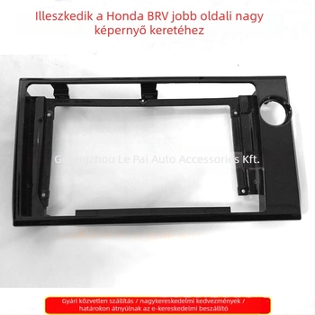 Android-alapú autó DVD központi vezérlő és navigációs panel 2017-es Honda BR-V-hez, műszerfalba illeszkedő keret