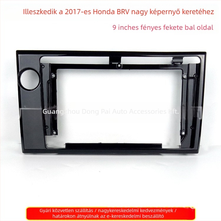Android-alapú autó DVD központi vezérlő és navigációs panel 2017-es Honda BR-V-hez, műszerfalba illeszkedő keret