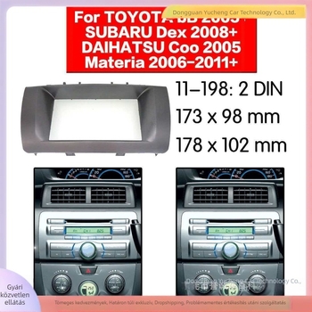 7 hüvelykes DVD navigációs keret panel a Toyota bB, Subaru Dex, Daihatsu Coo és Materia számára