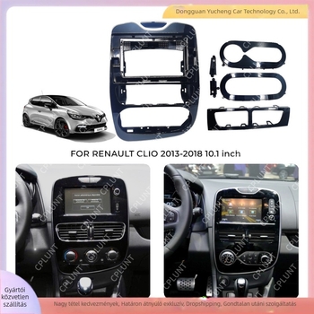 Renault Clio és Koleos autó navigációs keret (ABS+PC, 2013–2018, 1 kg)