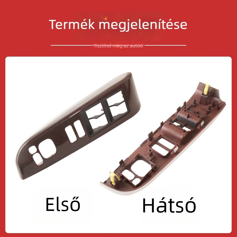 12–17 Camry bal első ablakemelő kapcsoló panel — 7. generáció — modell 74232-06490-EO — műanyag