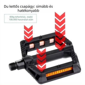 Kerékpár pedálplatform szélesebb pedálfelülettel a jobb tapadásért és könnyebb pedálozásért (Model WILLGO B239, Alumíniumötvözet, összecsukható/városi/úti/kis kerékpárokhoz)
