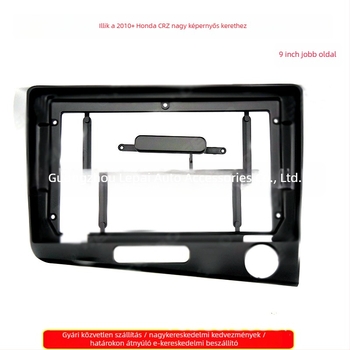 Android autó navigációs panel a Honda CR-Z-hez, 2010+ – 12V, műanyag, audió keret Peak