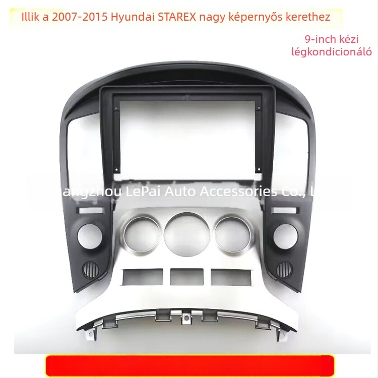 Hyundai Starex H1 (2007-2015) autórádió telepítő panel, 12V, műanyag, Peak