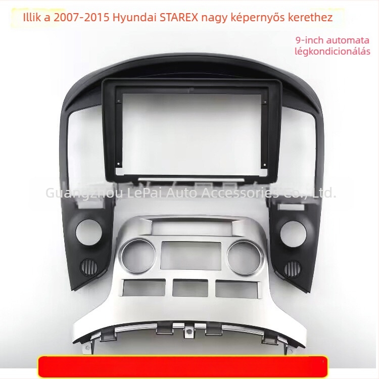 Hyundai Starex H1 (2007-2015) autórádió telepítő panel, 12V, műanyag, Peak