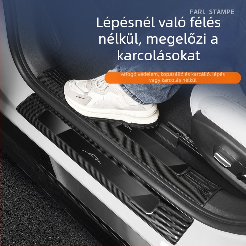 Xiaomi Su7 ajtó küszöbvédő – Rozsdamentes acél, Karcolásálló, Testreszabás nélküli