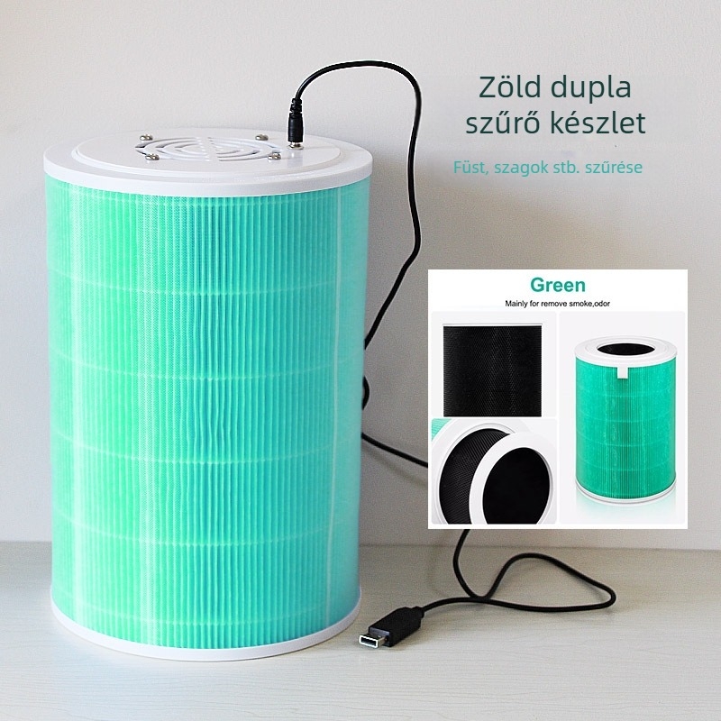 DIY Autó Légszűrő Filter Elem (1/2/3/2S/Pro) – Aktív szén + HEPA, Zaj <36 dB, Légáram 51–150 m³/h, Beépített dugaszolós tápellátás, Telepítés nélkül, Kompozit szűrő, Autóba szerelhető